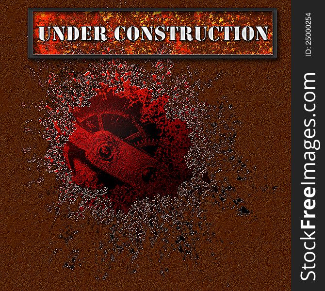 Under construction. Web page abstract grunge backgrounds