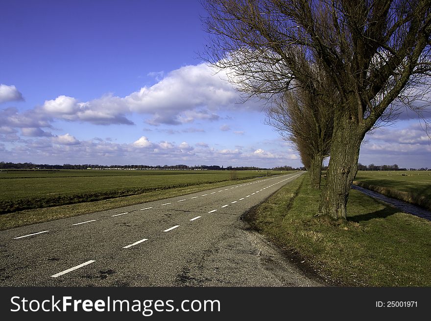 A landscape of the Netherlands. A landscape of the Netherlands