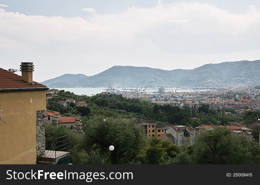 View of la spezia,nice city in italy
