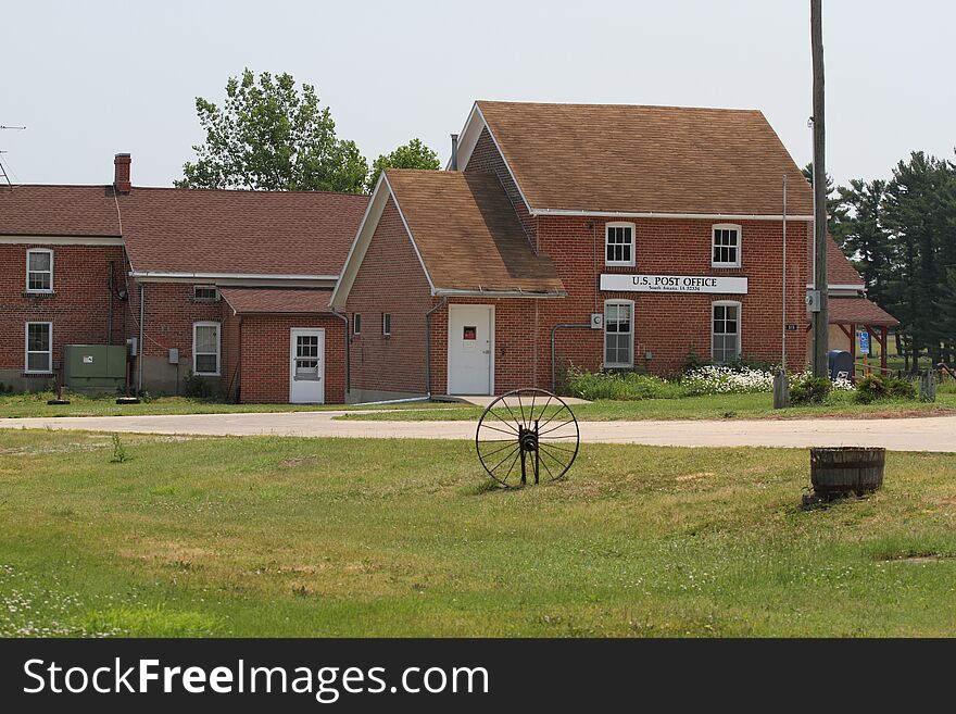 Historic brick post office, South Amana, Iowa