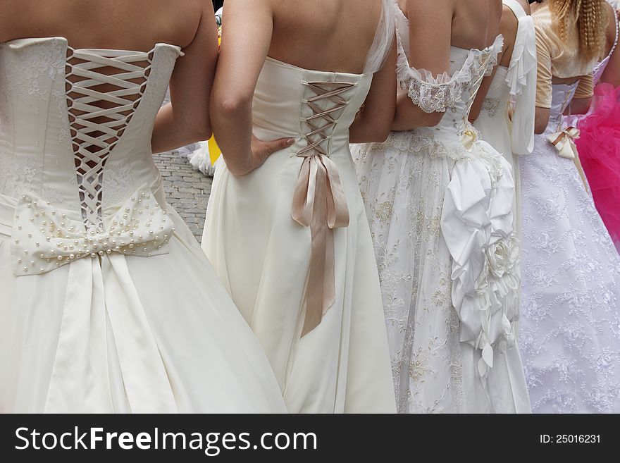 Image of  white wedding dresses