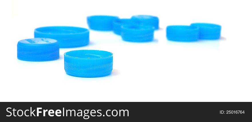 Plastic bottle caps ready for recycling. Plastic bottle caps ready for recycling