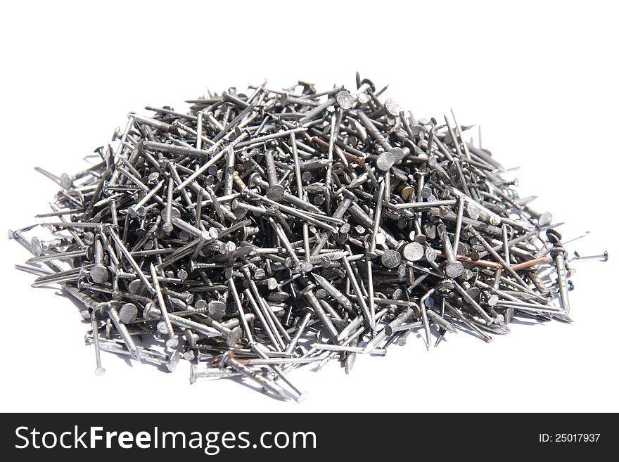 Heap of nails for repairing