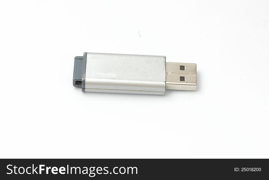 Flash Memory Drives Isolated With a white background