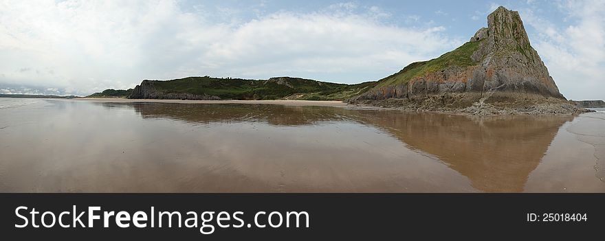 Gower coast panorama