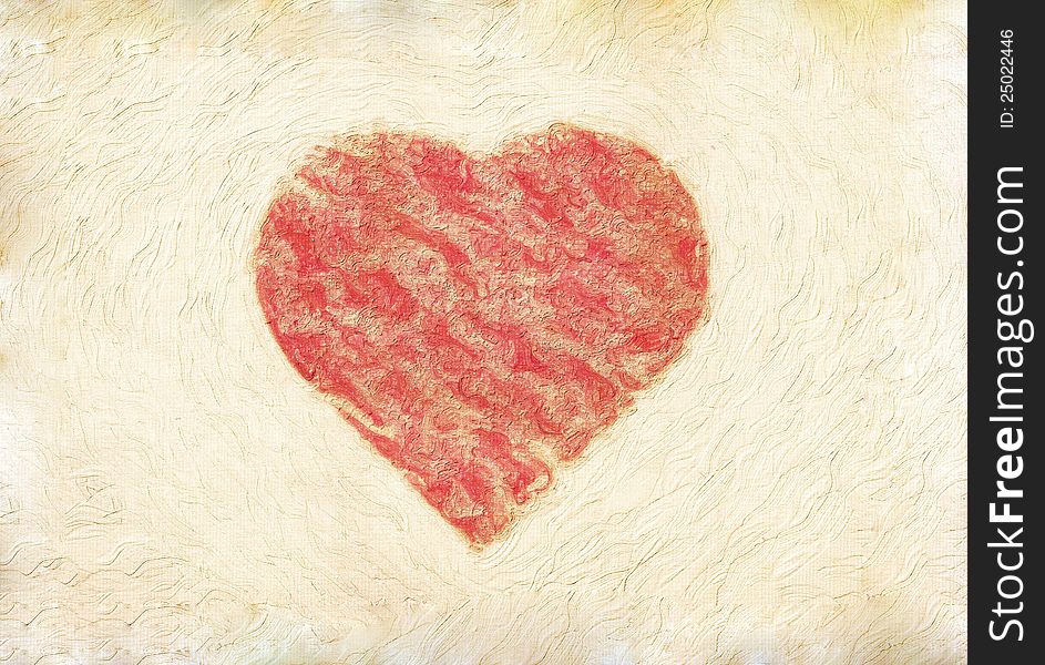 Hand drawn heart grungy paper valentine's day texture. Hand drawn heart grungy paper valentine's day texture.