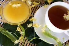 Linden Tea And Honey Stock Photography Linden Tea And Honey Stock Photography