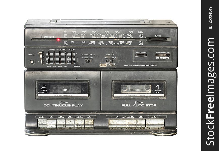 Retro Radio Cassette Tape