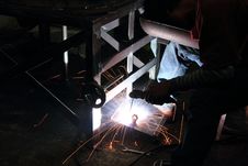 Sparks From Welding Royalty Free Stock Images Sparks From Welding Royalty Free Stock Images