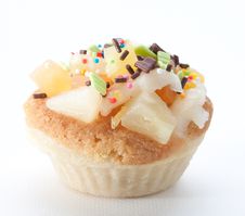 Mix Fruits Vanilla Cupcake Stock Photos Mix Fruits Vanilla Cupcake Stock Photos