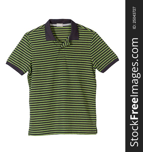 Green strip t-shirt for men