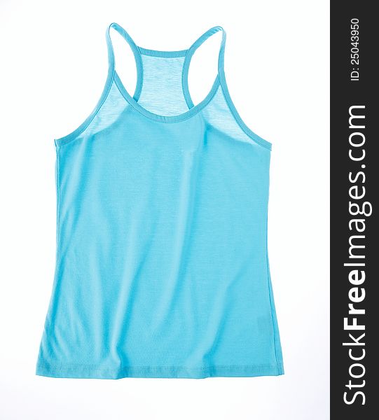 Beautiful blue woman singlet for relaxing day or summer