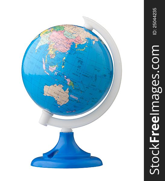 Terrestrial globe for learning about world map