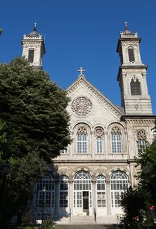 Ayia Triada Greek Orthodox Church In Istanbul. Stock Photography Ayia Triada Greek Orthodox Church In Istanbul. Stock Photography