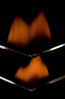Burning Matchstick Royalty Free Stock Images Burning Matchstick Royalty Free Stock Images