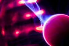 Hand Pulling Plasma Arcs Stock Image Hand Pulling Plasma Arcs Stock Image
