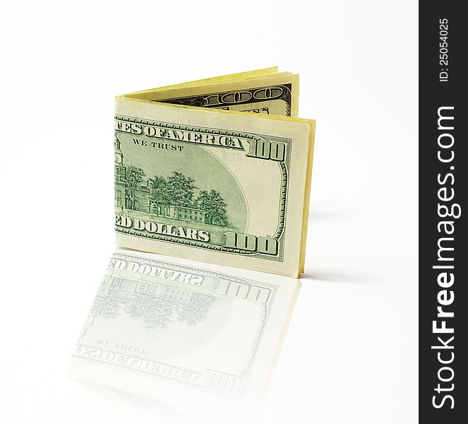 Image shows a 100 US dollar (United States Dollar) in an  background. Image shows a 100 US dollar (United States Dollar) in an  background.
