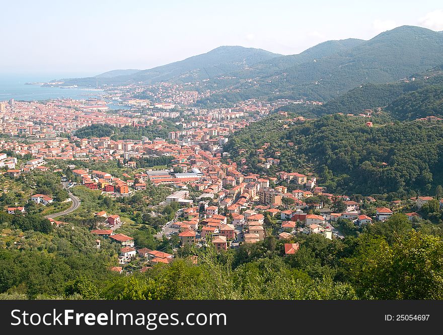 View of la spezia,nice city in italy