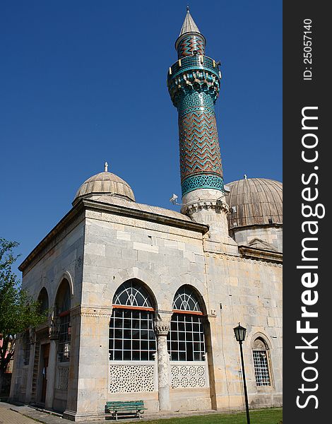 Green Mosque in Iznik - Turkey. Green Mosque in Iznik - Turkey