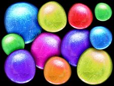 Rainbow Colors Bright Stones Background Royalty Free Stock Images