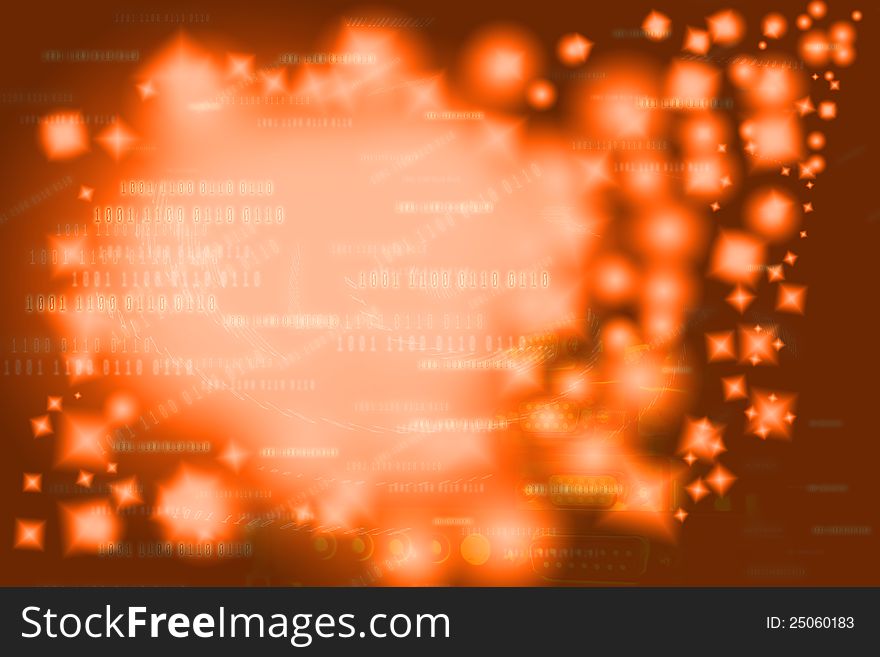 Star abstract background, Digital technology concept. Star abstract background, Digital technology concept