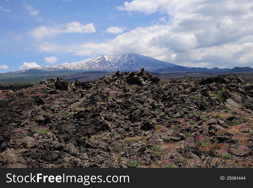 Volcano Etna.