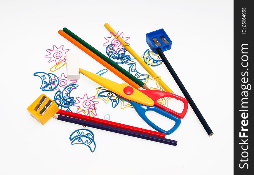 Colored drawing tools for children. Colored drawing tools for children