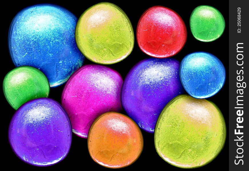 Rainbow Colors Bright Stones Background