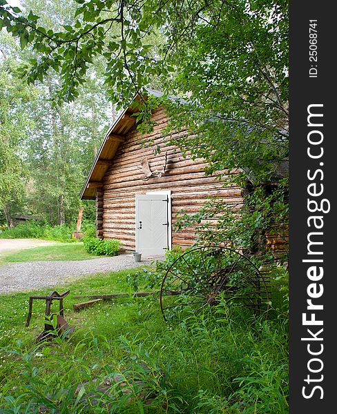 A cabin in the outback of Alaska. A cabin in the outback of Alaska