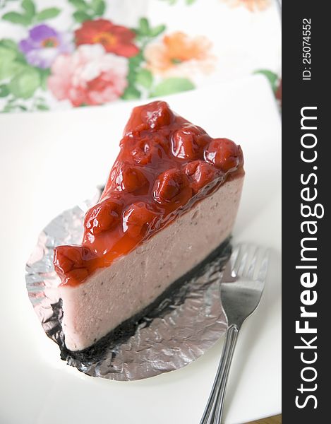 Cherry cheesecake