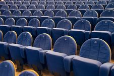 Rows Of Chairs In Cinema Or Theater Royalty Free Stock Images
