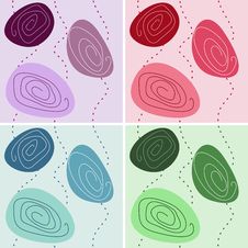 Set Of Seamless Background Stock Photography Set Of Seamless Background Stock Photography
