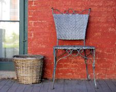 Chair And Basket Stock Image Chair And Basket Stock Image