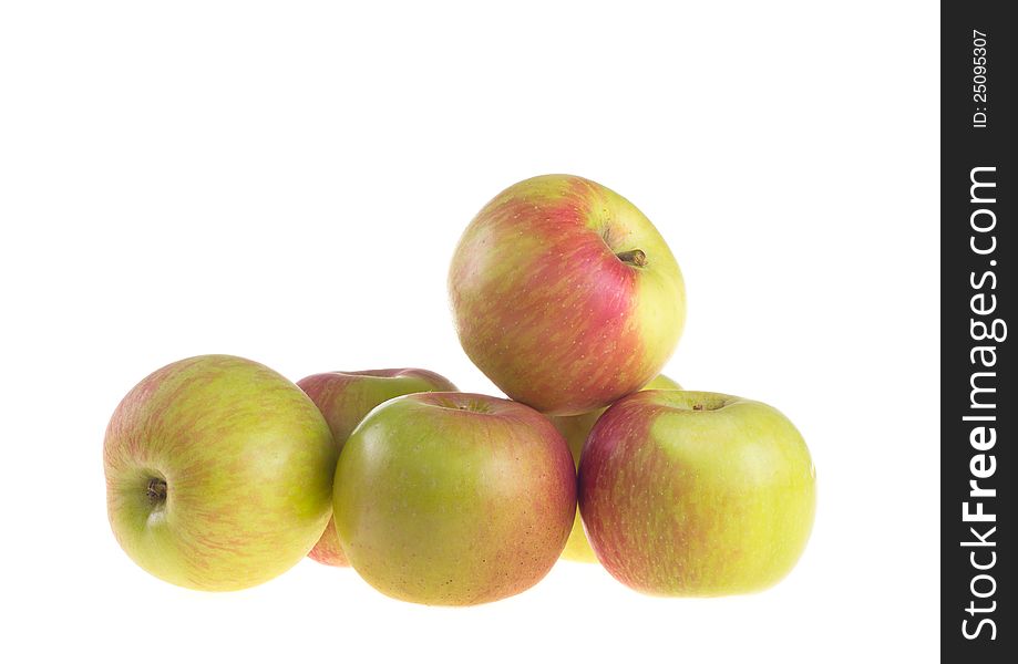 Fresh apple on white background