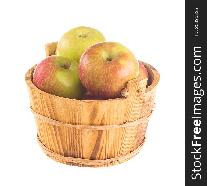 Fresh apple on white background