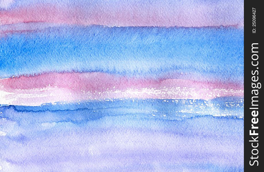 Abstract background made a watercolor on textured paper. Abstract background made a watercolor on textured paper.