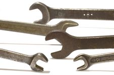 Set Of Wrench Royalty Free Stock Photos Set Of Wrench Royalty Free Stock Photos