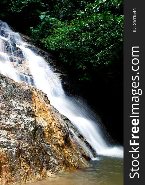 Beautiful waterfall image # location at malaysia