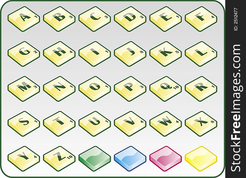 Alphabet game blocks