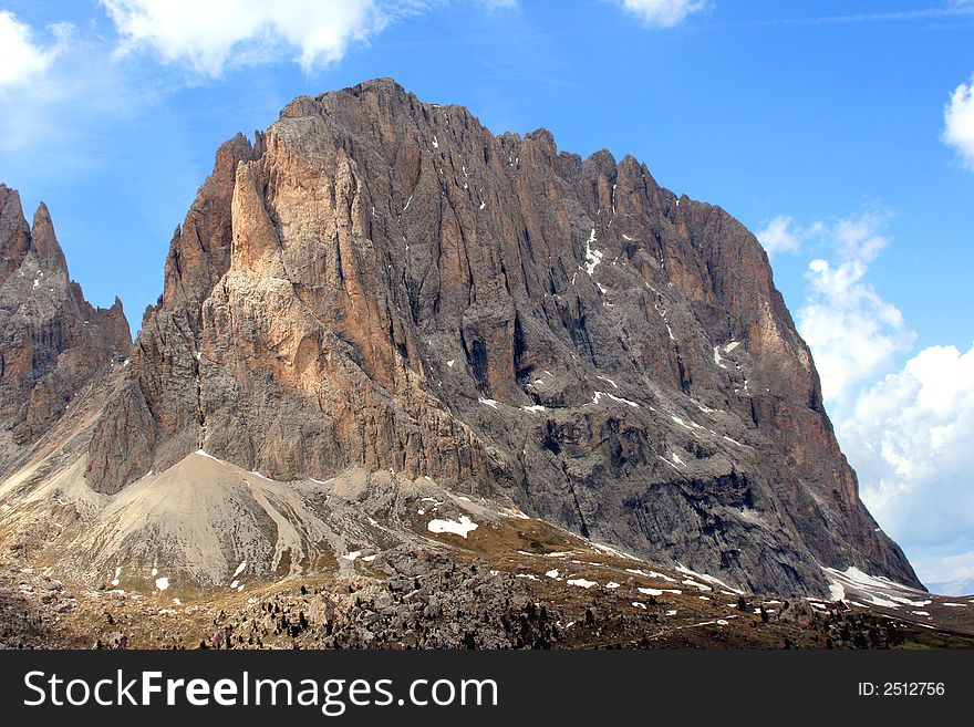 Sella pass - Sella mountain group - Dolomiti in Italy