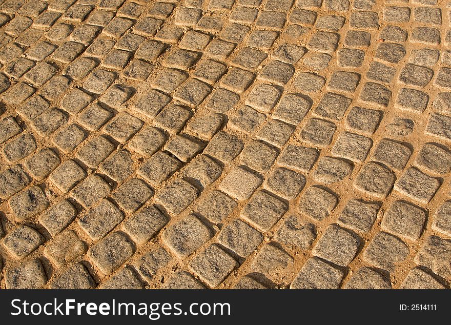 Background texture of paving in bright sunlight. Background texture of paving in bright sunlight