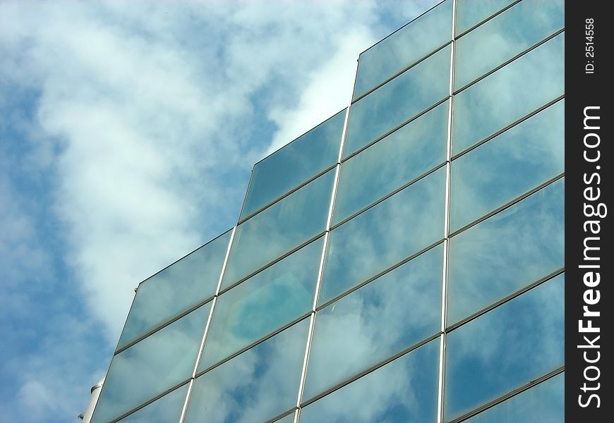 Modern building and blue sky