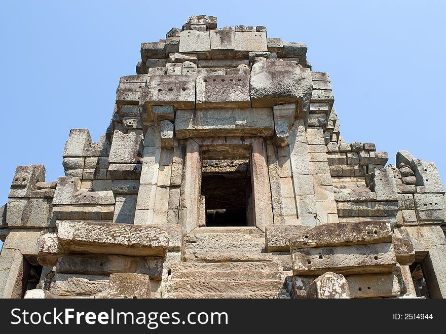 Top tower, Ta Keo temple, Angkor, Cambodia. Top tower, Ta Keo temple, Angkor, Cambodia