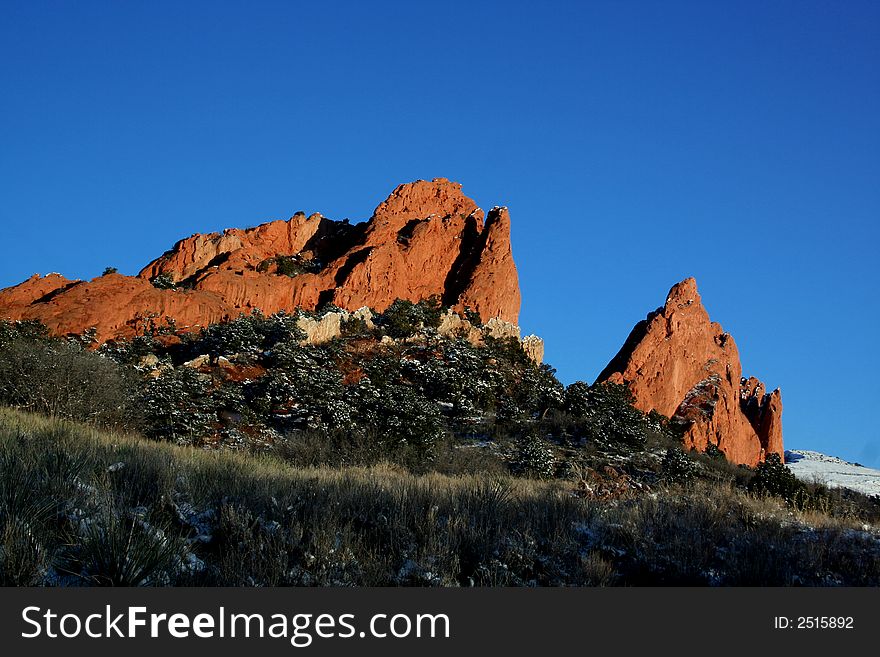 Rock Formation at Garden of the Gods in Colorado Springs