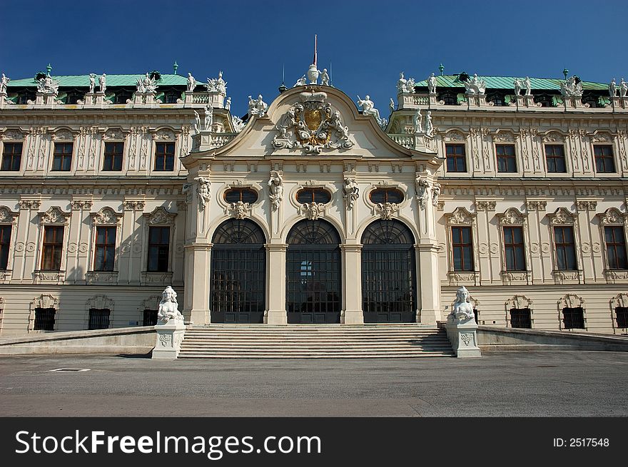 Belvedere Palace in Vienna, Austria