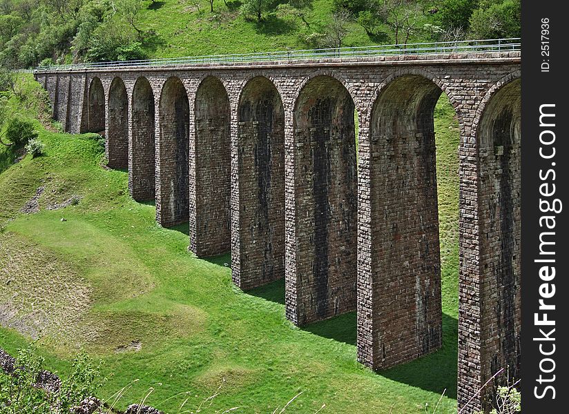 Victorian railway viaduct at Smardale, Cumbria, UK. Victorian railway viaduct at Smardale, Cumbria, UK