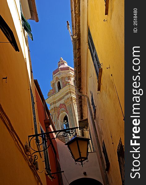 View of the medieval village, Cervo, Ligurian, Italy