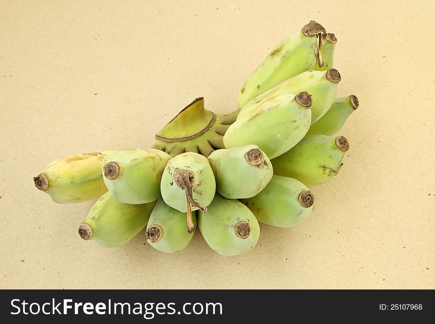 Cultivated banana close up shot