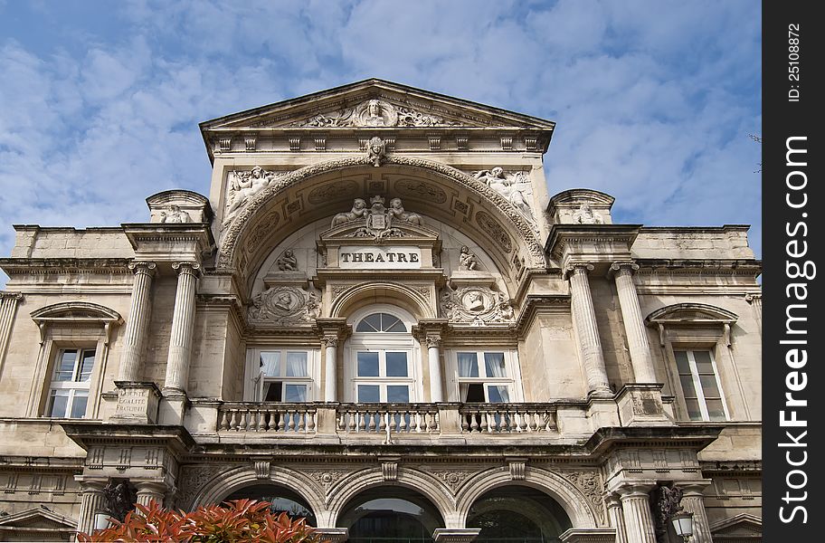 Municipal theatre of Avignon in France. Municipal theatre of Avignon in France