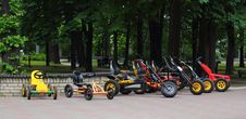 Four Wheeled Bicycles Royalty Free Stock Photo Four Wheeled Bicycles Royalty Free Stock Photo